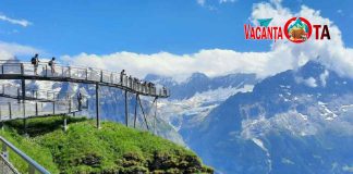 Elveția, Grindelwald-First: poteca agățată First Cliff Walk, lacul Bachalpsee și telecabina Eiger Express